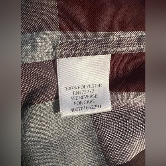 Mens XXL Croft & Barrow Quick Dry Red/Black Plaid Button Down Shirt - Picture 4 of 5